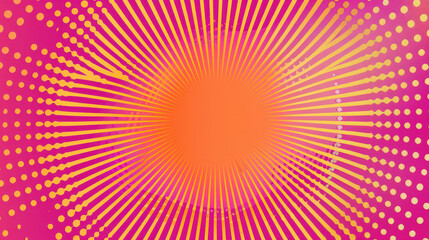 abstract halftone background pink and orange