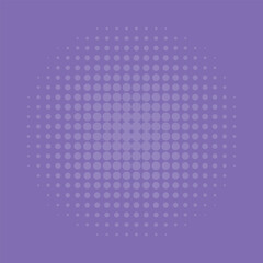 Wall Mural - Purple halftone background. Halftone dots effect pattern. Background with dotted texture. Vector illustration