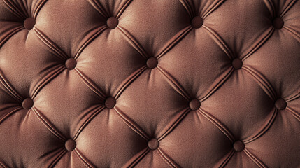 Poster - Luxurious Pantone Mocha Mousse velvet showcases a stunning, soft surface adorned with intricate tufted details that invite tactile exploration