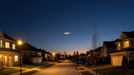 Wall Mural - a large, alien-like object is flying in the sky