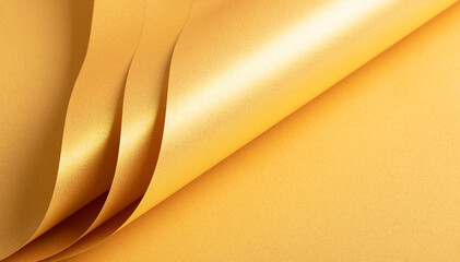 Poster - Luxurious yellow paper background with a sleek gradient and glossy metallic finish. Shimmering