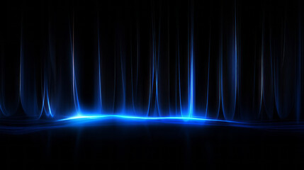 Poster - abstract background,blue light streaks on a dark backdrop