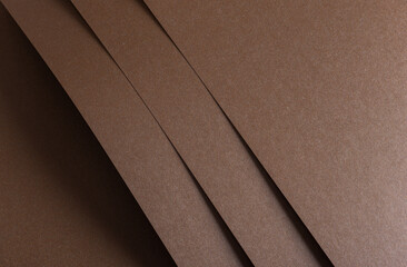 Leinwandbilder - Warm mocha-toned paper background with an earthy fiber texture and rustic matte surface. Vintage yet