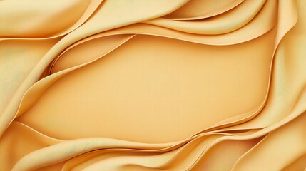 Poster - Elegant golden fabric drapes gracefully, creating an eye-catching backdrop. Perfect for design projects needing a touch of luxury and sophistication.