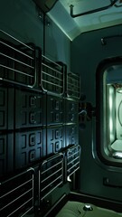 Wall Mural - space station interior in space