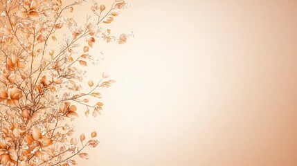 Poster - A soft, pastel background adorned with delicate floral patterns, creating a serene and elegant atmosphere.