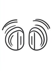 Poster - Mute sound vector line icon isolated on white background. Mute sound line icon for infographic, website or app. Scalable icon designed on a grid system.