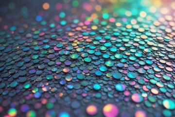 Wall Mural - abstract pastel rainbow hologram, silver iridescent foil texture background