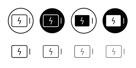 Poster - Charging battery icon web design in vector