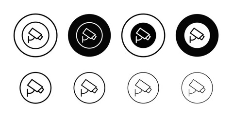 Aufkleber - CCTV camera icon web design in vector