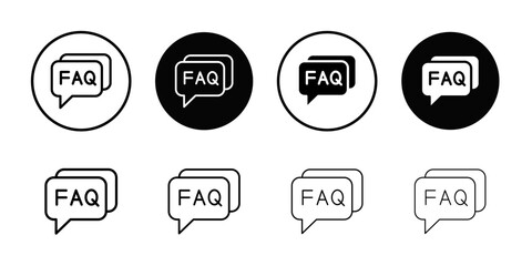 Poster - FAQ icon web design in vector