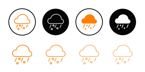 Poster - Hail icon web design in vector
