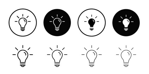 Aufkleber - Led light bulb icon web design in vector