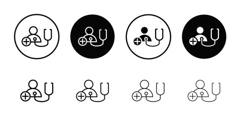 Aufkleber - Medical check-up icon web design in vector
