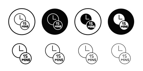 Poster - Minute timer icon web design in vector
