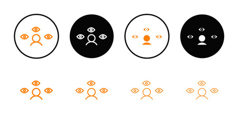 Poster - Paranoia icon web design in vector