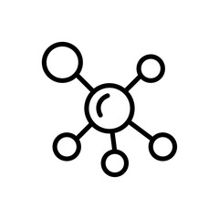 Poster - Antioxidant icon Outline vector for web ui