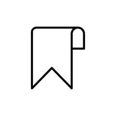 Poster - Bookmark icon Outline vector for web ui