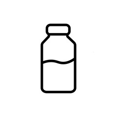 Aufkleber - Bottle water icon Outline vector for web ui