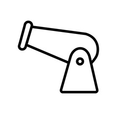 Aufkleber - Cannon icon Outline vector for web ui