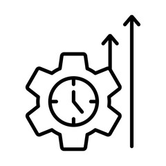 Aufkleber - Efficiency icon Outline vector for web ui