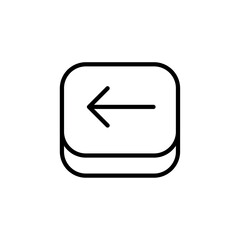 Poster - Esc icon Outline vector for web ui