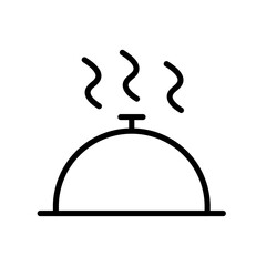 Aufkleber - Food tray icon Outline vector for web ui