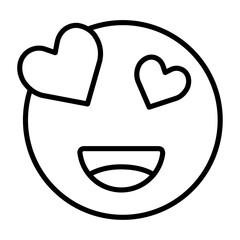 Poster - Love icon Outline vector for web ui