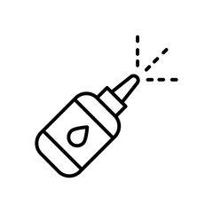 Aufkleber - Nasal spray bottle icon Outline vector for web ui