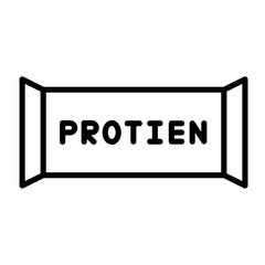 Poster - Protein bar icon Outline vector for web ui