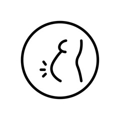 Poster - Pregnancy icon Outline vector for web ui