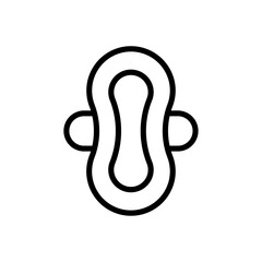 Poster - sanitary pad icon Outline vector for web ui