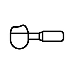 Poster - Scoop icon Outline vector for web ui