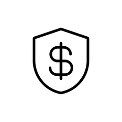 Poster - Secure payment icon Outline vector for web ui