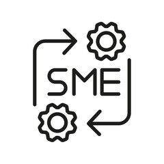 Aufkleber - SME icon Outline vector for web ui