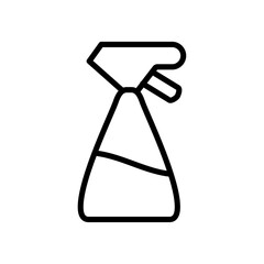 Aufkleber - Spray bottle icon Outline vector for web ui