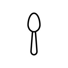 Aufkleber - Spoon icon Outline vector for web ui