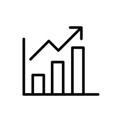Poster - Statistics icon Outline vector for web ui