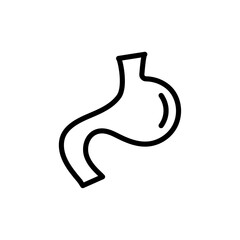 Poster - Stomach icon Outline vector for web ui