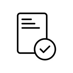 Poster - Summary icon Outline vector for web ui