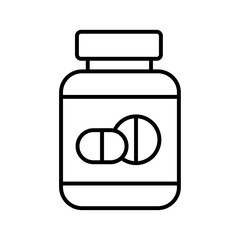 Aufkleber - supplement icon Outline vector for web ui