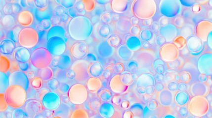 Wall Mural - abstract pastel spheres background.