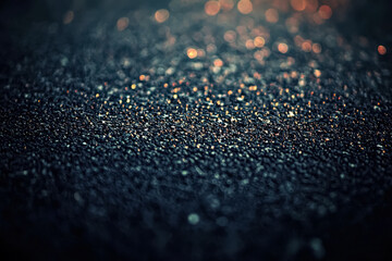 Wall Mural - blurry image of a dark surface with a few specks of light. the image has a moody and mysterious feel