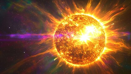 Wall Mural - solar flare