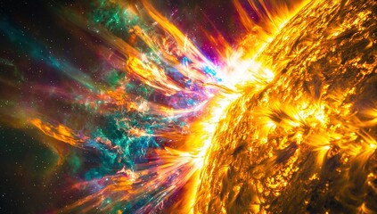 Wall Mural - solar flare