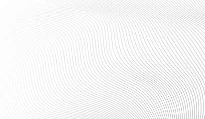 Poster - background white wave. abstract waves pattern. geometric line. light gray texture. digital tech. tec