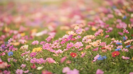  Solid carpet of flowers composition background