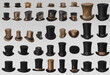 © ArtisticLens - Set of vintage performing magic top hat collection isolated on transparent background