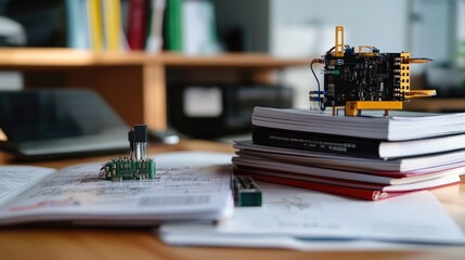 Poster - Electronics Projects with Circuit Boards and Study Materials
