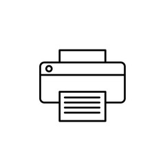 Poster - Copy, device, printer icon. vector flat black linear illustration for web and app..eps